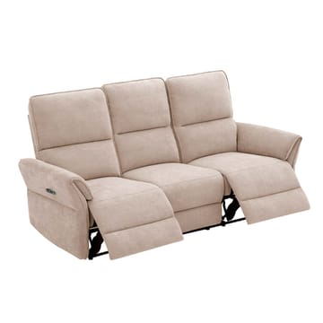 Reclinersoffa Ravdal 3-sits med elektrisk mekanism - ljusbrun - Möbler - Soffa - Biosoffa & reclinersoffa