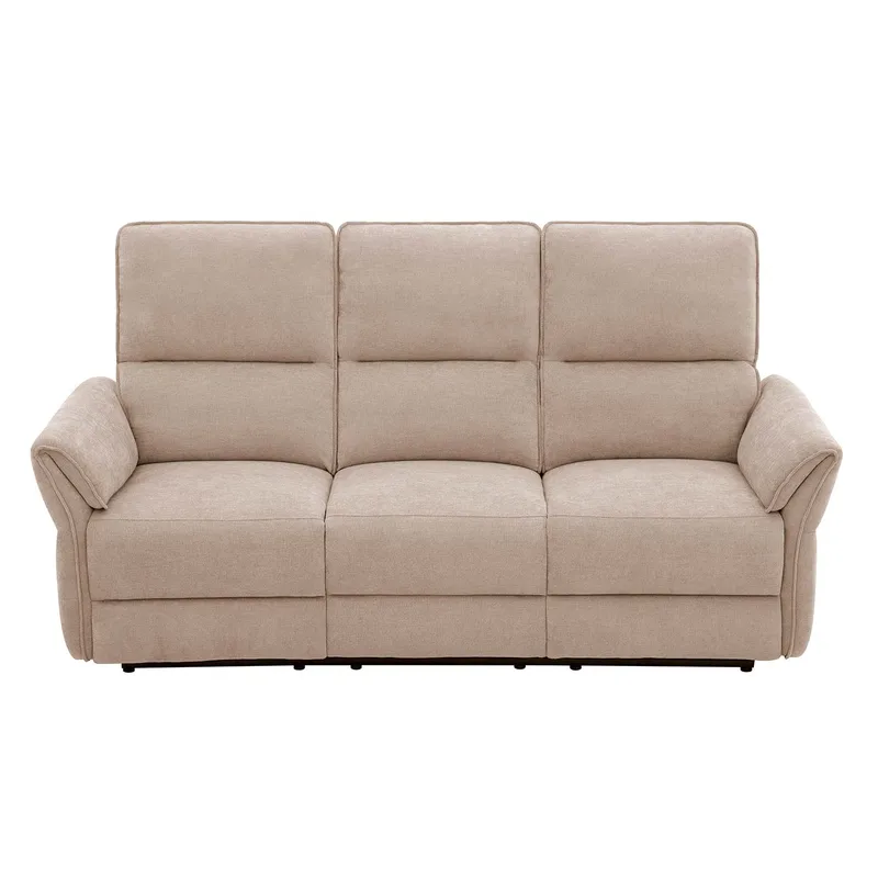 Reclinersoffa Ravdal 3-sits med elektrisk mekanism - ljusbrun - Möbler - Soffa - Biosoffa & reclinersoffa