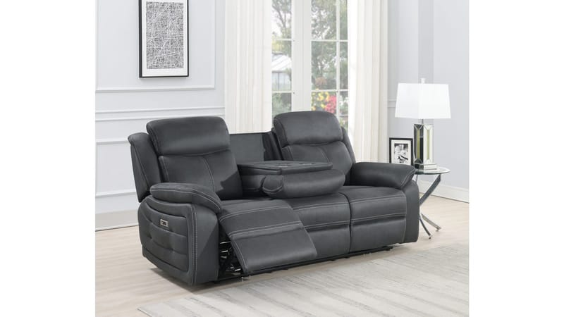 Reclinersoffa Rindal 3 Sits Elektrisk - grå - Möbler - Soffa - Biosoffa & reclinersoffa