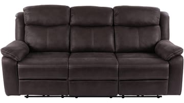 Reclinersoffa Rindal 3 Sits Manuell - brungrå - Möbler - Soffa - Biosoffa & reclinersoffa