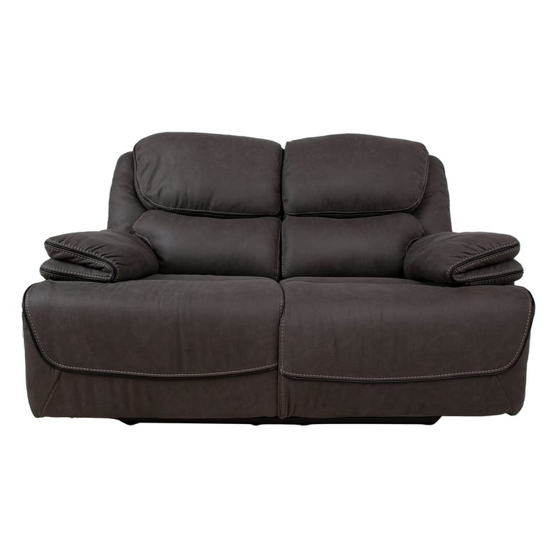 Reclinersoffa Sälmar 2-sits med manuell mekanism - grå - Möbler - Soffa - Biosoffa & reclinersoffa