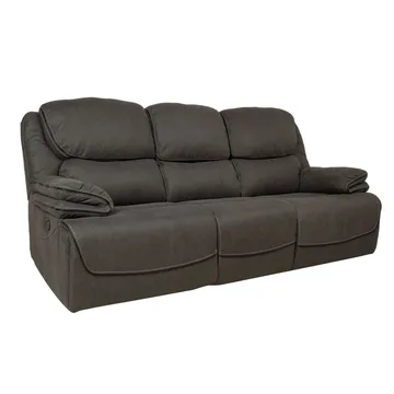 Reclinersoffa Sälmar 3-sits med manuell mekanism - grå - Möbler - Soffa - Biosoffa & reclinersoffa