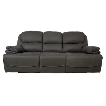 Reclinersoffa Sälmar 3-sits med manuell mekanism - grå - Möbler - Soffa - Biosoffa & reclinersoffa