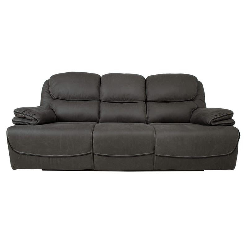 Reclinersoffa Sälmar 3-sits med manuell mekanism - grå - Möbler - Soffa - Biosoffa & reclinersoffa