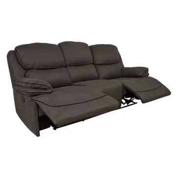 Reclinersoffa Sälmar 3-sits med manuell mekanism - grå - Möbler - Soffa - Biosoffa & reclinersoffa