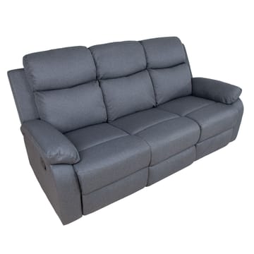 Reclinersoffa Toviny 3-sits med manuell mekanism - mörkgrå - Möbler - Soffa - Biosoffa & reclinersoffa