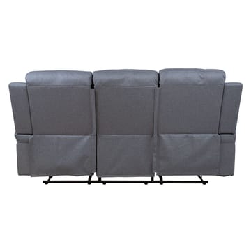 Reclinersoffa Toviny 3-sits med manuell mekanism - mörkgrå - Möbler - Soffa - Biosoffa & reclinersoffa
