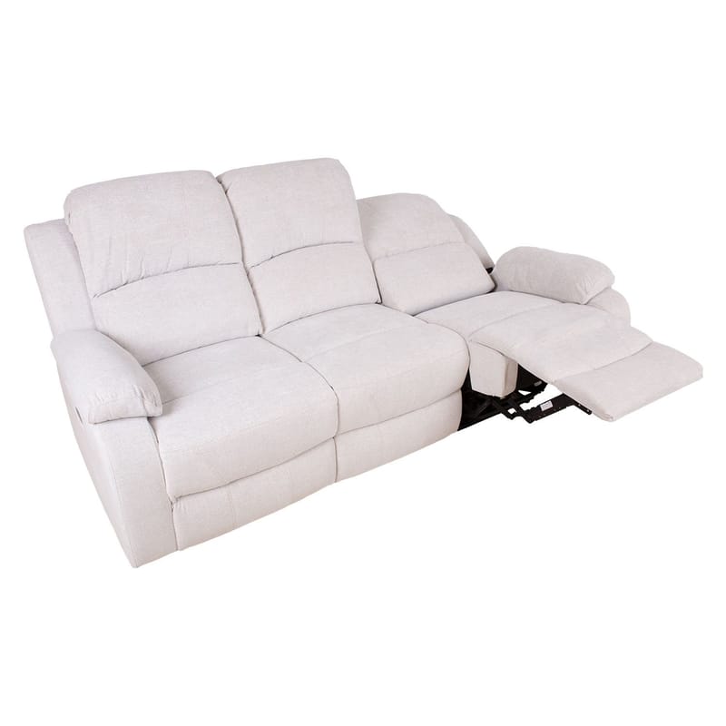 Reclinersoffa Tränor 3-sits med elektrisk mekanism - naturvit - Möbler - Soffa - Biosoffa & reclinersoffa