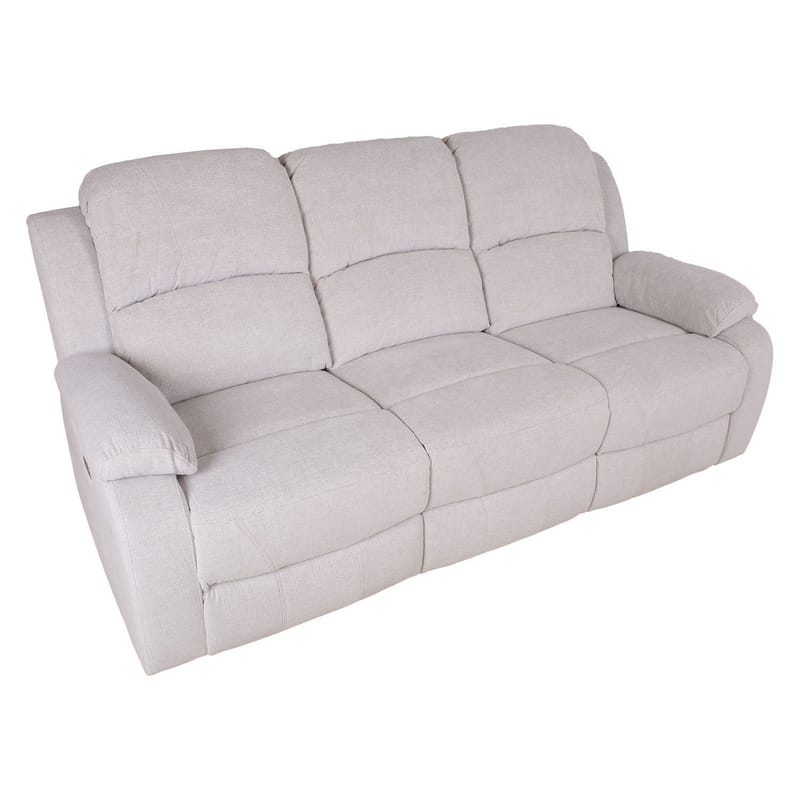 Reclinersoffa Tränor 3-sits med elektrisk mekanism - naturvit - Möbler - Soffa - Biosoffa & reclinersoffa