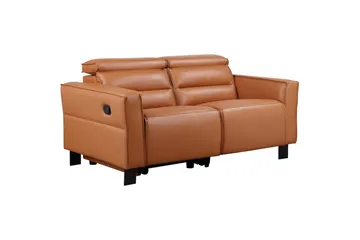 Reclinersoffa utan hörn Loft24 Carpari Reclinersoffa 2-sits Brown Belfast fabric - Möbler - Soffa - Biosoffa & reclinersoffa