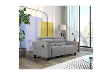 Reclinersoffa utan hörn Loft24 Carpari Reclinersoffa 2-sits Grey Belfast fabric - Möbler - Soffa - Biosoffa & reclinersoffa