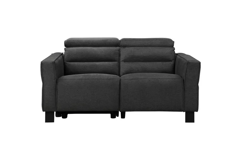 Reclinersoffa utan hörn Loft24 Carpari Reclinersoffa 2-sits Grey Belfast fabric
