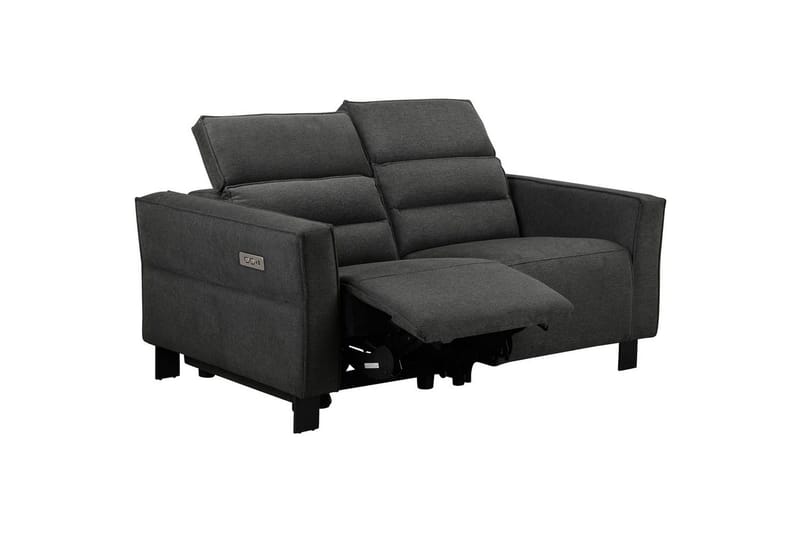 Reclinersoffa utan hörn Loft24 Carpari Reclinersoffa 2-sits Grey Belfast fabric - Möbler - Soffa - Biosoffa & reclinersoffa