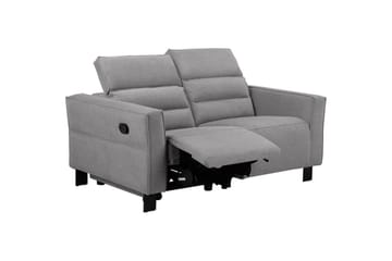 Reclinersoffa utan hörn Loft24 Carpari Reclinersoffa 2-sits Grey Belfast fabric - Möbler - Soffa - Biosoffa & reclinersoffa