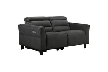 Reclinersoffa utan hörn Loft24 Carpari Reclinersoffa 2-sits Grey Belfast fabric - Möbler - Soffa - Biosoffa & reclinersoffa