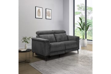 Reclinersoffa utan hörn Loft24 Lund Reclinersoffa 2-sits Grå - Möbler - Soffa - Biosoffa & reclinersoffa