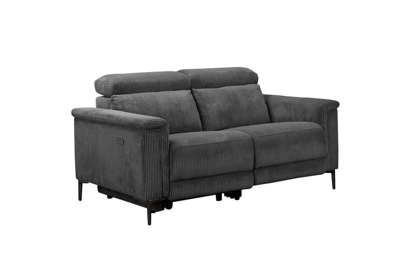Reclinersoffa utan hörn Loft24 Lund Reclinersoffa 2-sits Grå - Möbler - Soffa - Biosoffa & reclinersoffa