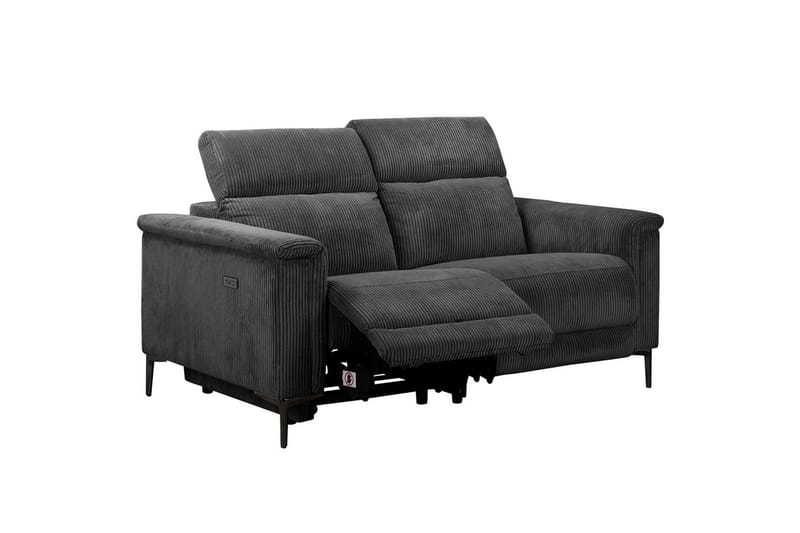 Reclinersoffa utan hörn Loft24 Lund Reclinersoffa 2-sits Grå - Möbler - Soffa - Biosoffa & reclinersoffa