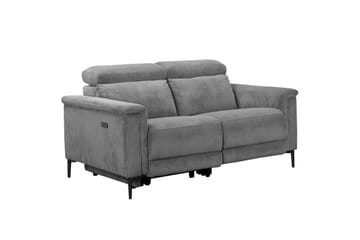 Reclinersoffa utan hörn Loft24 Lund Reclinersoffa 2-sits Lightgrey - Möbler - Soffa - Biosoffa & reclinersoffa