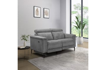 Reclinersoffa utan hörn Loft24 Lund Reclinersoffa 2-sits Lightgrey - Möbler - Soffa - Biosoffa & reclinersoffa