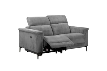 Reclinersoffa utan hörn Loft24 Lund Reclinersoffa 2-sits Lightgrey - Möbler - Soffa - Biosoffa & reclinersoffa