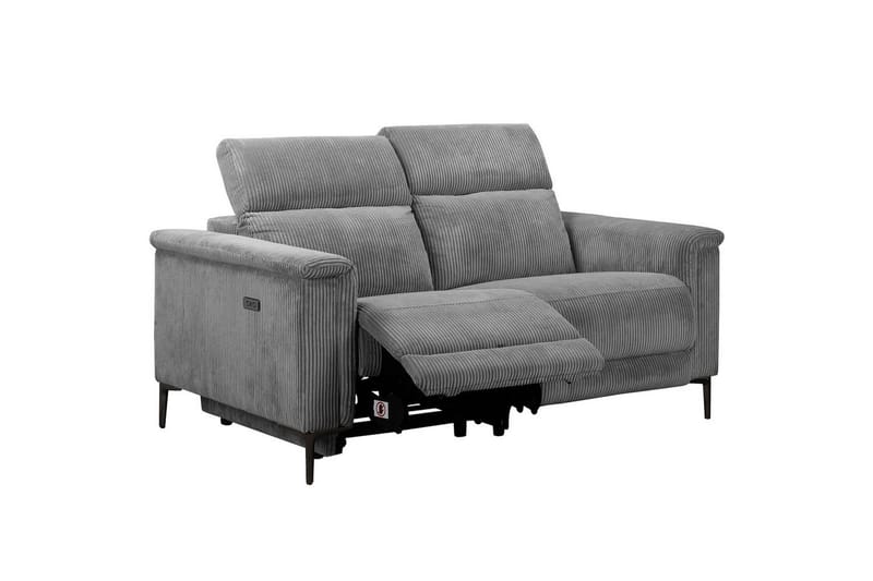 Reclinersoffa utan hörn Loft24 Lund Reclinersoffa 2-sits Lightgrey - Möbler - Soffa - Biosoffa & reclinersoffa