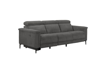 Reclinersoffa utan hörn Loft24 Lund Reclinersoffa 3-sits Grå - Möbler - Soffa - Biosoffa & reclinersoffa