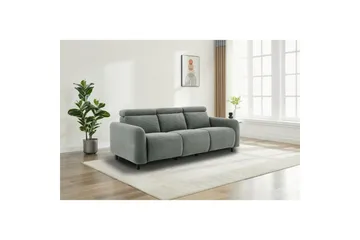 Reclinersoffa utan hörn Loft24 Skaane Reclinersoffa 3-sits Grå Manchester - Möbler - Soffa - Biosoffa & reclinersoffa