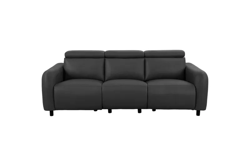 Reclinersoffa utan hörn Loft24 Skaane Reclinersoffa 3-sits Grey Artificial leather
