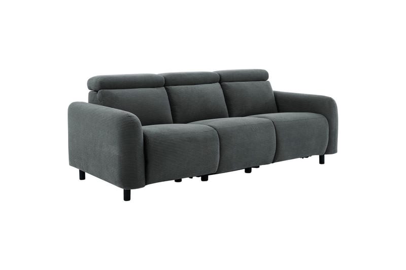 Reclinersoffa utan hörn Loft24 Skaane Reclinersoffa 3-sits Grey Manchester - Möbler - Soffa - Biosoffa & reclinersoffa