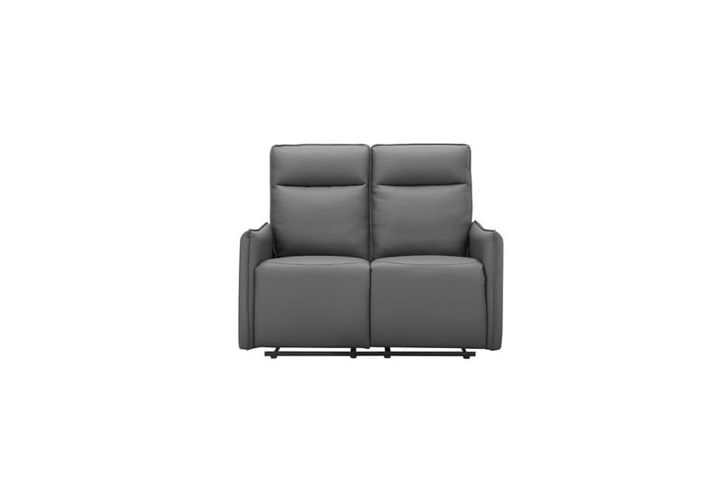 Reclinersoffa utan hörn Loft24 Soffa 2-sits Loft24 Lugo Grey Artificial leather - Möbler - Soffa - Biosoffa & reclinersoffa