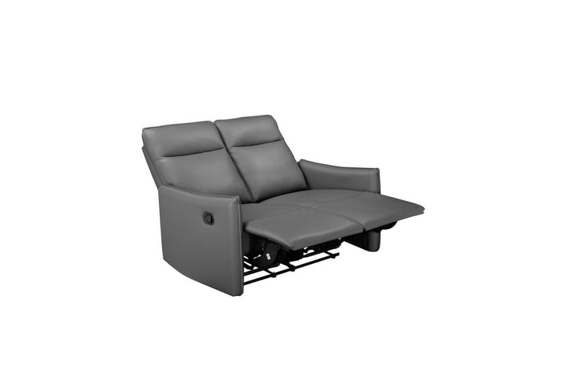 Reclinersoffa utan hörn Loft24 Soffa 2-sits Loft24 Lugo Grey Artificial leather - Möbler - Soffa - Biosoffa & reclinersoffa