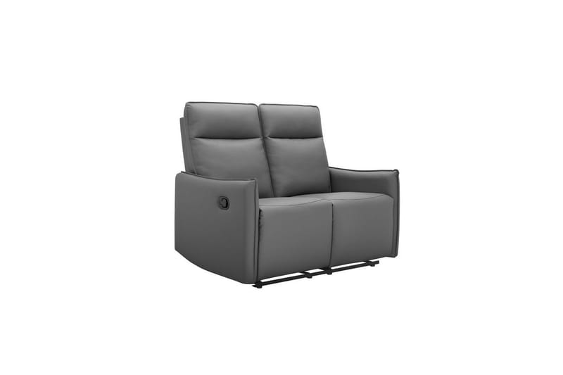 Reclinersoffa utan hörn Loft24 Soffa 2-sits Loft24 Lugo Grey Artificial leather - Möbler - Soffa - Biosoffa & reclinersoffa