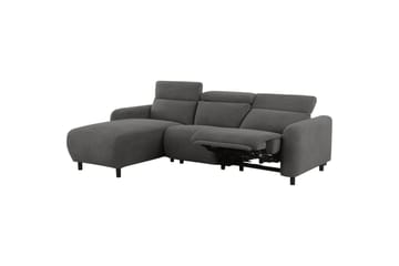 Skaane 3-sits Höger L-formad Hörnsoffa med Recliner i Manchester - Grå - Möbler - Soffa - Biosoffa & reclinersoffa