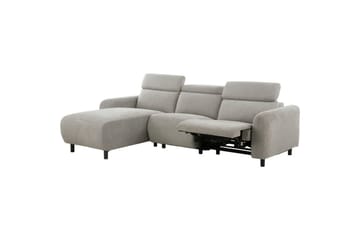 Skaane 3-sits Vänster L-formad Hörnsoffa med Recliner i Manchester - Grå - Möbler - Soffa - Biosoffa & reclinersoffa