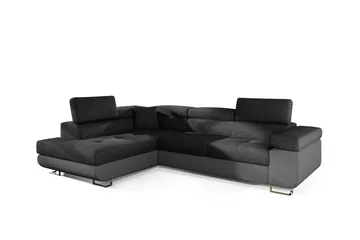 Bobis Bäddsoffa med Schäslong Vänster - Grå - Möbler - Soffa - Skinnsoffa