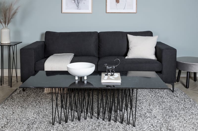 Bolero 3-sits Soffa - Svart - Möbler - Soffa - 3 sits soffa