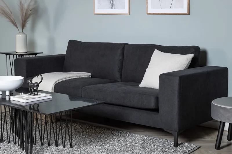 Bolero 3-sits Soffa - Svart - Möbler - Soffa - 3 sits soffa