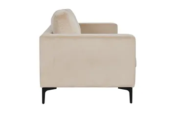 Bolero Sammetssoffa 3-sits - Beige - Möbler - Soffa - 3 sits soffa