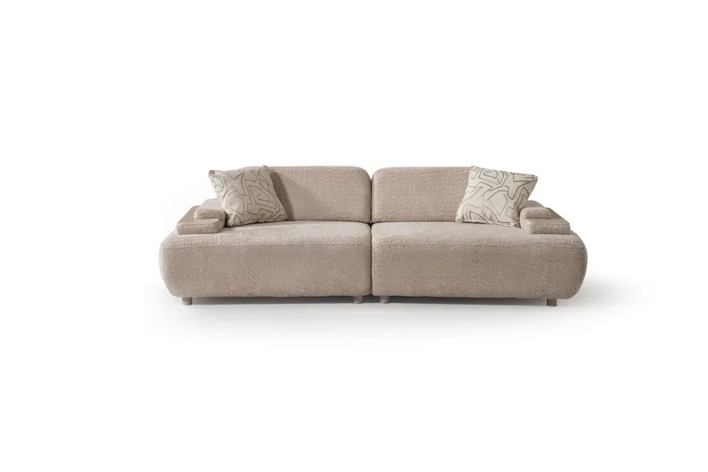 Bonavista 3-sits Soffa Bouclet, Beige