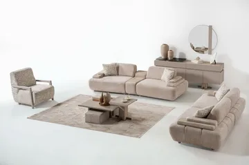 Bonavista 3-sits Soffa Bouclet - Beige - Möbler - Soffa - 3 sits soffa