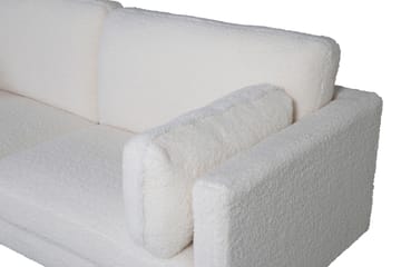 Boom 3-sits Soffa Teddy - Vit - Möbler - Soffa - 3 sits soffa