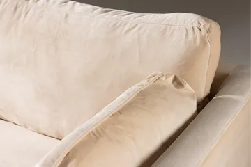 Boom Sammetssoffa 3-sits - Beige - Möbler - Soffa - 3 sits soffa