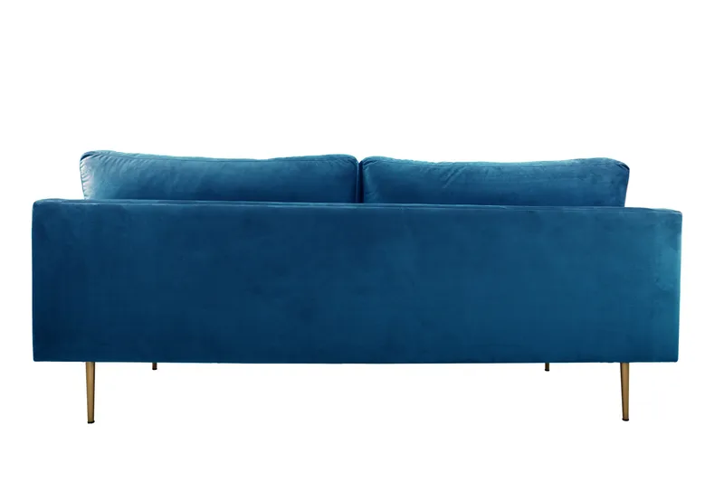 Boom Sammetssoffa 3-sits - Blå - Möbler - Soffa - 3 sits soffa