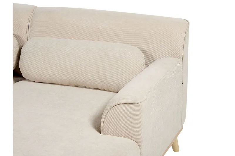 Bree Hörnsoffa 3-sits - Beige/Ljust trä - Möbler - Soffa - Bäddsoffa - Hörnbäddsoffa