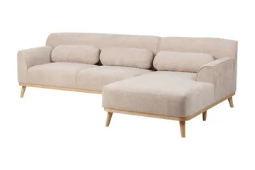 Bree Hörnsoffa 3-sits - Beige/Ljust trä - Möbler - Soffa - Bäddsoffa - Hörnbäddsoffa