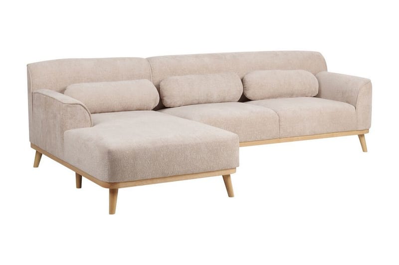 Bree Hörnsoffa 3-sits - Beige/Ljust trä - Möbler - Soffa - Bäddsoffa - Hörnbäddsoffa