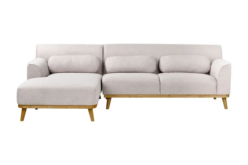 Bree Hörnsoffa 3-sits - Grå/Ljust trä - Möbler - Soffa - Hörnsoffa