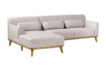 Bree Hörnsoffa 3-sits - Grå/Ljust trä - Möbler - Soffa - Bäddsoffa - Hörnbäddsoffa
