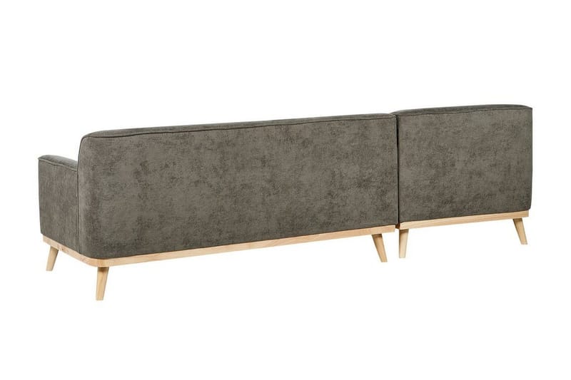 Bree Hörnsoffa 3-sits - Grön/Ljust trä - Möbler - Soffa - Bäddsoffa - Hörnbäddsoffa